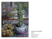 Cactus en maceta 2017 Óleo/lienzo 50x65 cm